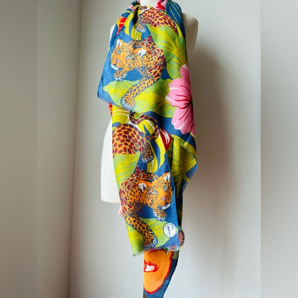 Powder Design Leopard Tropical Jungle Scarf - Picture 2 of 8